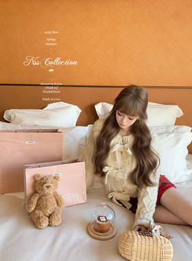 NSS COLLECTION 1/9 20:00pm“京都美奈”蝴蝶结麻花毛衣