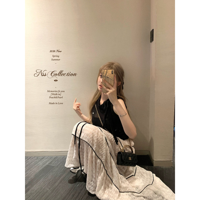 NSSCOLLECTION白月光蕾丝半裙