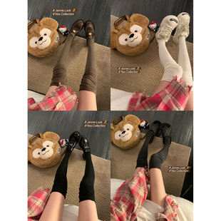 NSS COLLECTION 被问好久的过膝袜来啦 春秋拼接袜子竖条纹长筒袜