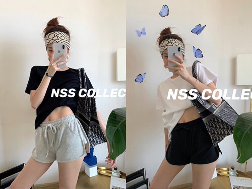 NSSCOLLECTI抽绳运动短裤