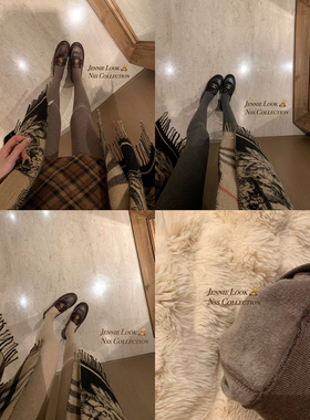 NSS COLLECTION 冬日刚需 四色微压连裤袜加绒保暖显瘦灰色打底裤