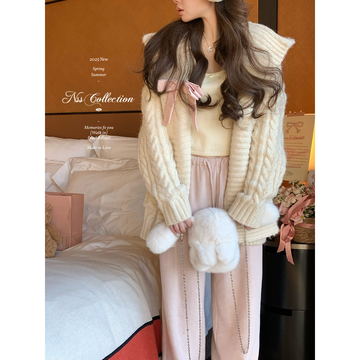 NSSCOLLECTION高克重大毛衣外套