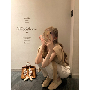 显瘦开衫 NSS 女夏薄款 烘焙松软针织开衫 COLLECTION Daily系列