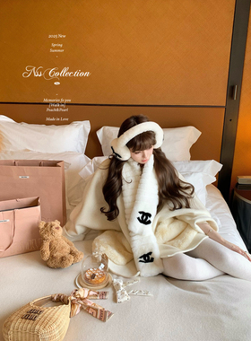 NSS COLLECTION“嗲嗲兔”冬日圆领气质百搭毛呢高克重羊驼毛大衣