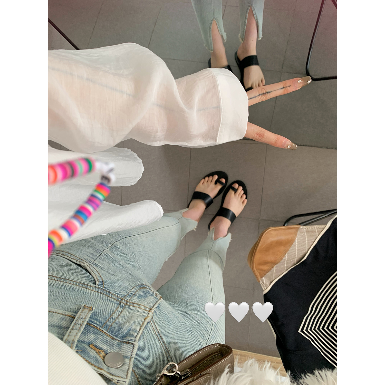 穿了n年没变样趾套一字带拖鞋