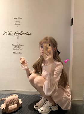 NSS COLLECTION“乖乖女日记”少女感收腰显瘦衬衫百褶裙棉麻套装
