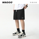 速干百搭黑色裤 卡其夏季 休闲宽松运动日系短裤 WAOOO 子男2025新款