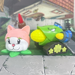 植物大战僵尸玩具儿童香蒲猫尾草玉米加农炮二代火爆辣椒樱桃炸弹