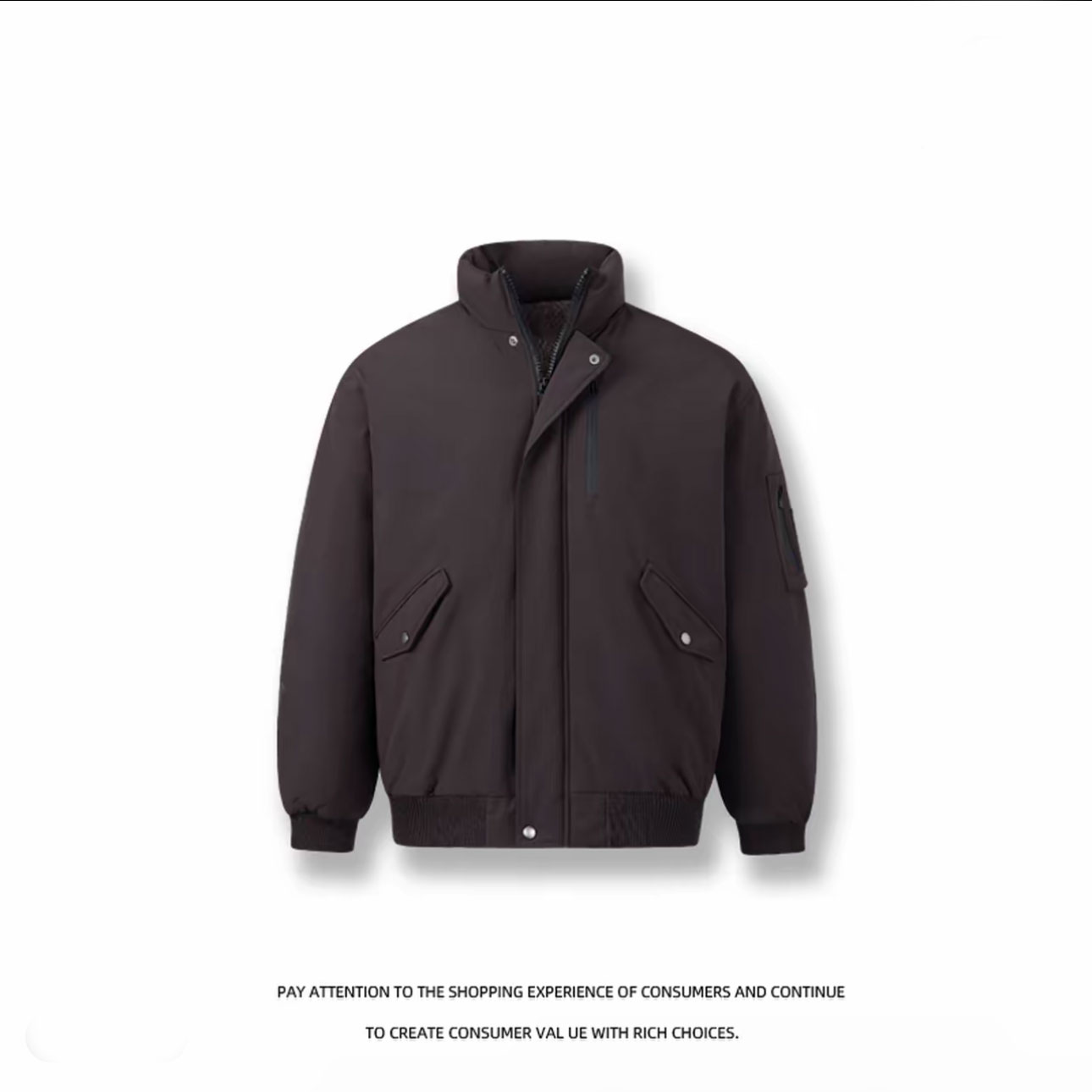 原版三防座山雕立领羽绒服毛绒内里情侣外套保暖A312-D602P230,男装羽绒服,电商A312