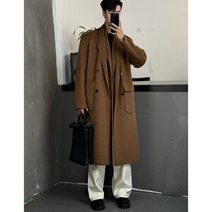 双层情侣毛呢大衣A312-995P170图片