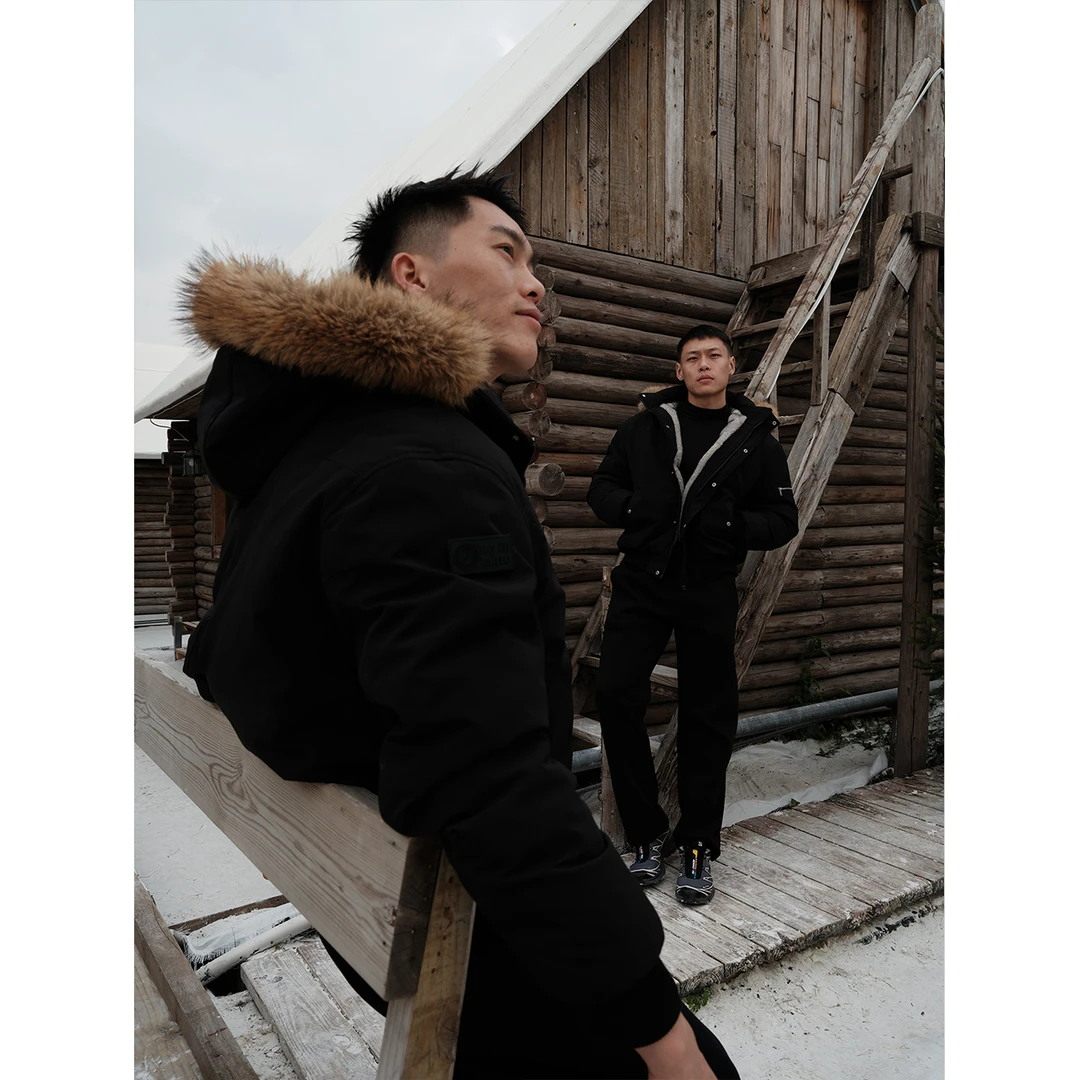 90新标白鸭绒狼王座山雕羽绒服1200g仿水貂毛外套3933P270,男装羽绒服,电商A312