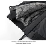 原版三防座山雕立领羽绒服毛绒内里情侣外套保暖A312-D602P230，男装羽绒服，电商A312