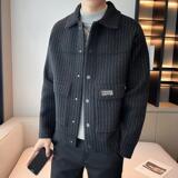 大芳姐抖音男装外套加厚呢衣开衫外套82209P115，男装毛呢大衣，电商A312