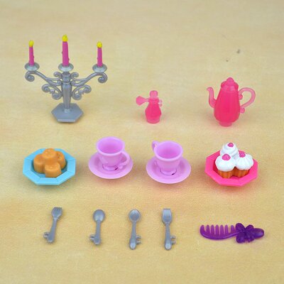 丽佳仿真食玩迷你餐具换装娃娃
