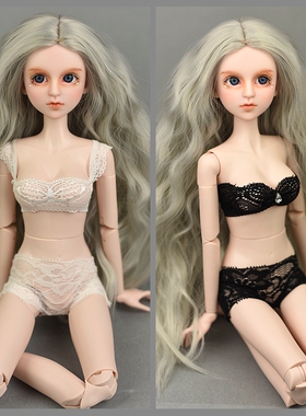 四分娃娃衣服 4分心怡 bjd  50cm叶罗丽  SD 简洁蕾丝内衣内裤