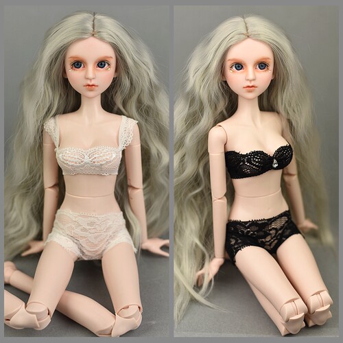 四分娃娃衣服 4分心怡 bjd  50cm叶罗丽  SD 简洁蕾丝内衣内裤