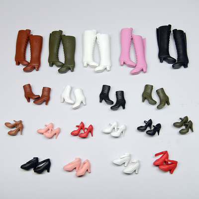 blythe心怡30cm人偶licca平脚azone梦凡可儿鞋子 洋娃娃 高跟靴子