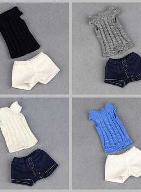 6分娃娃衣服心怡fr2超模momoko桃子小布blythe poppy ob 细线毛衣