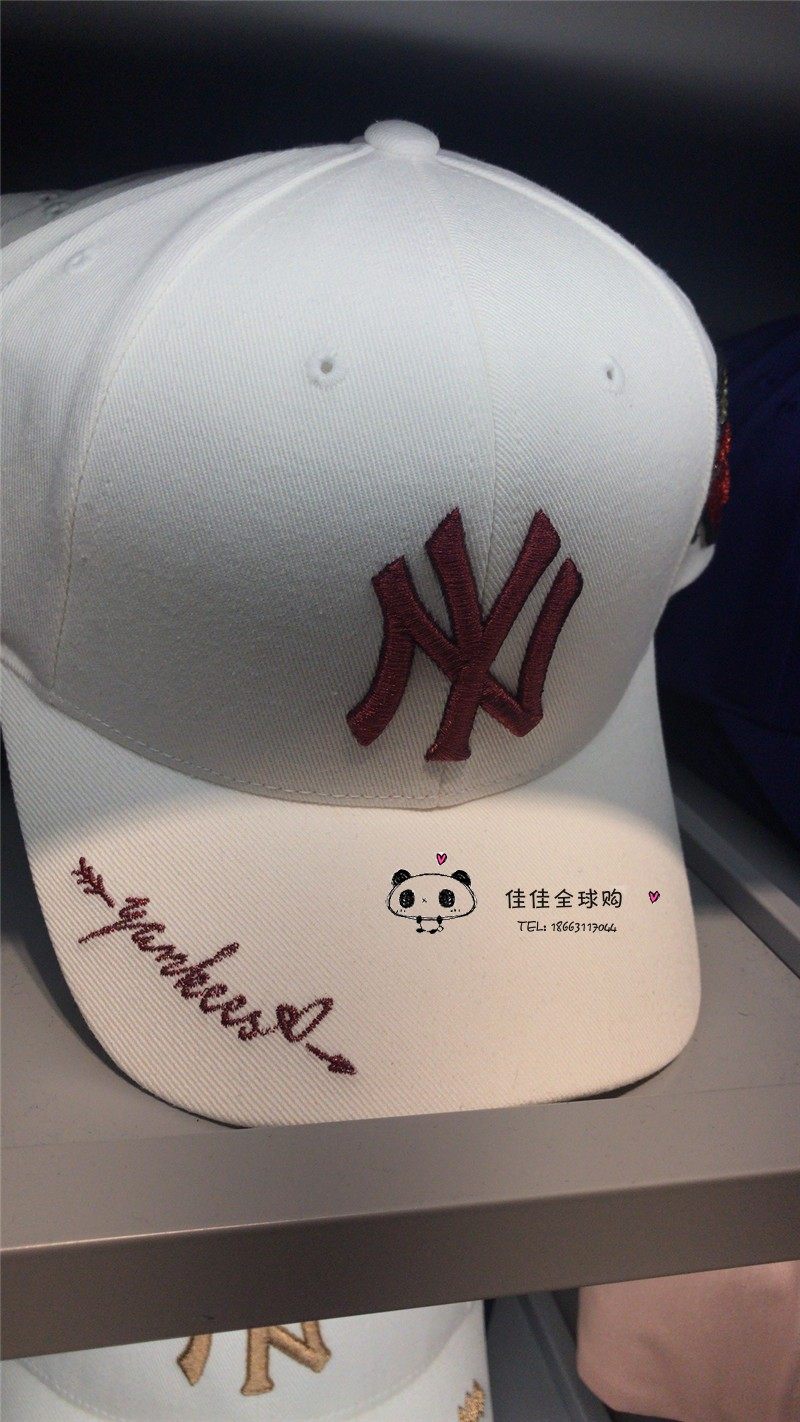 佳佳代购18新款MLB专柜经典情侣男女款芝纽约扬基NY字母棒球帽