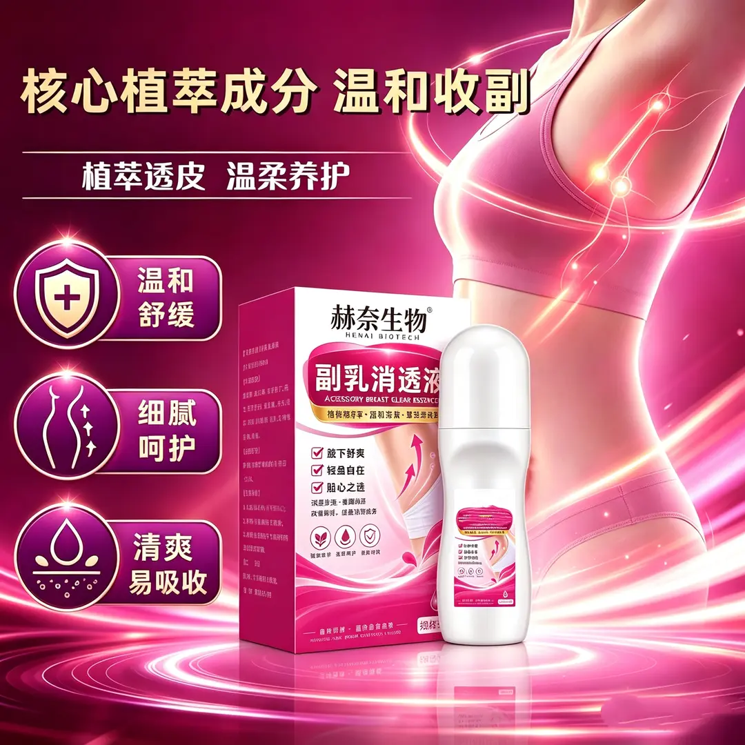 赫奈生物副乳消透液温和消除副乳