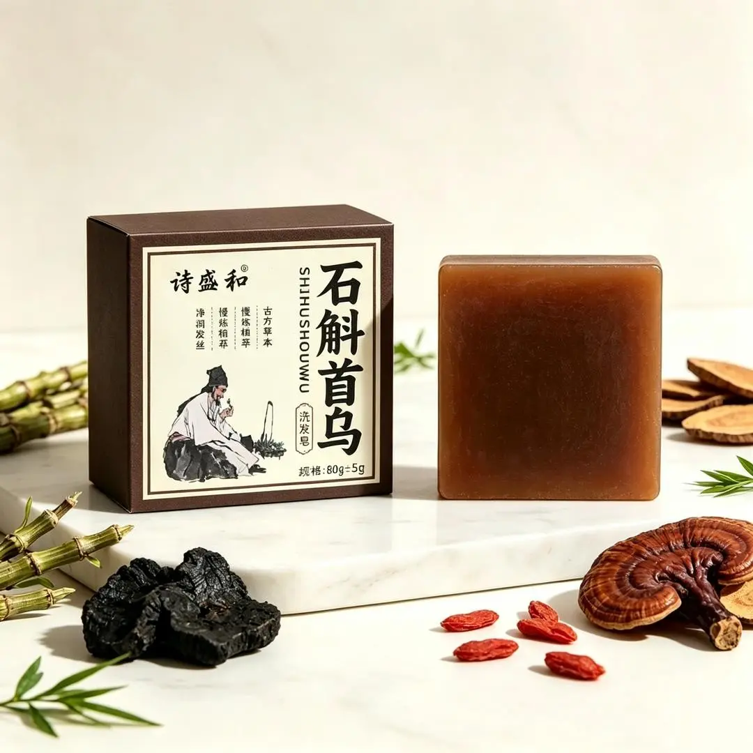 诗盛和石斛首乌洗发皂草本植物皂