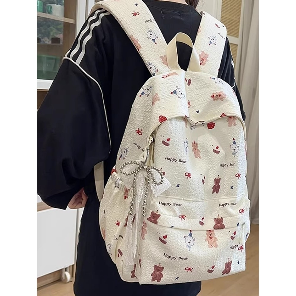 日本lp日系ins风书包女小学生初中生双肩包高中生百搭少女背包