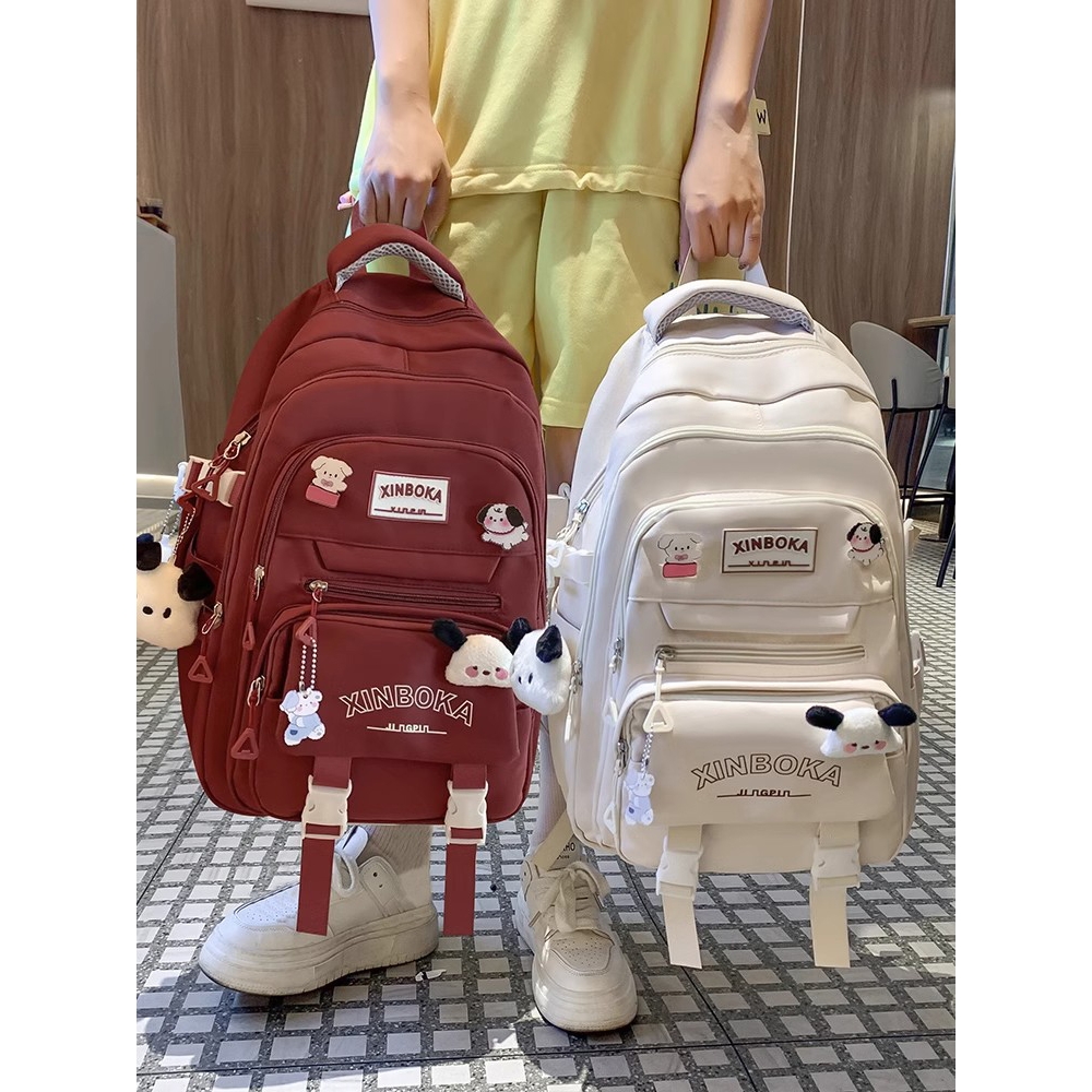 日本儿童书包女生初中生高中小学生大容量大学生2025新款双肩背包