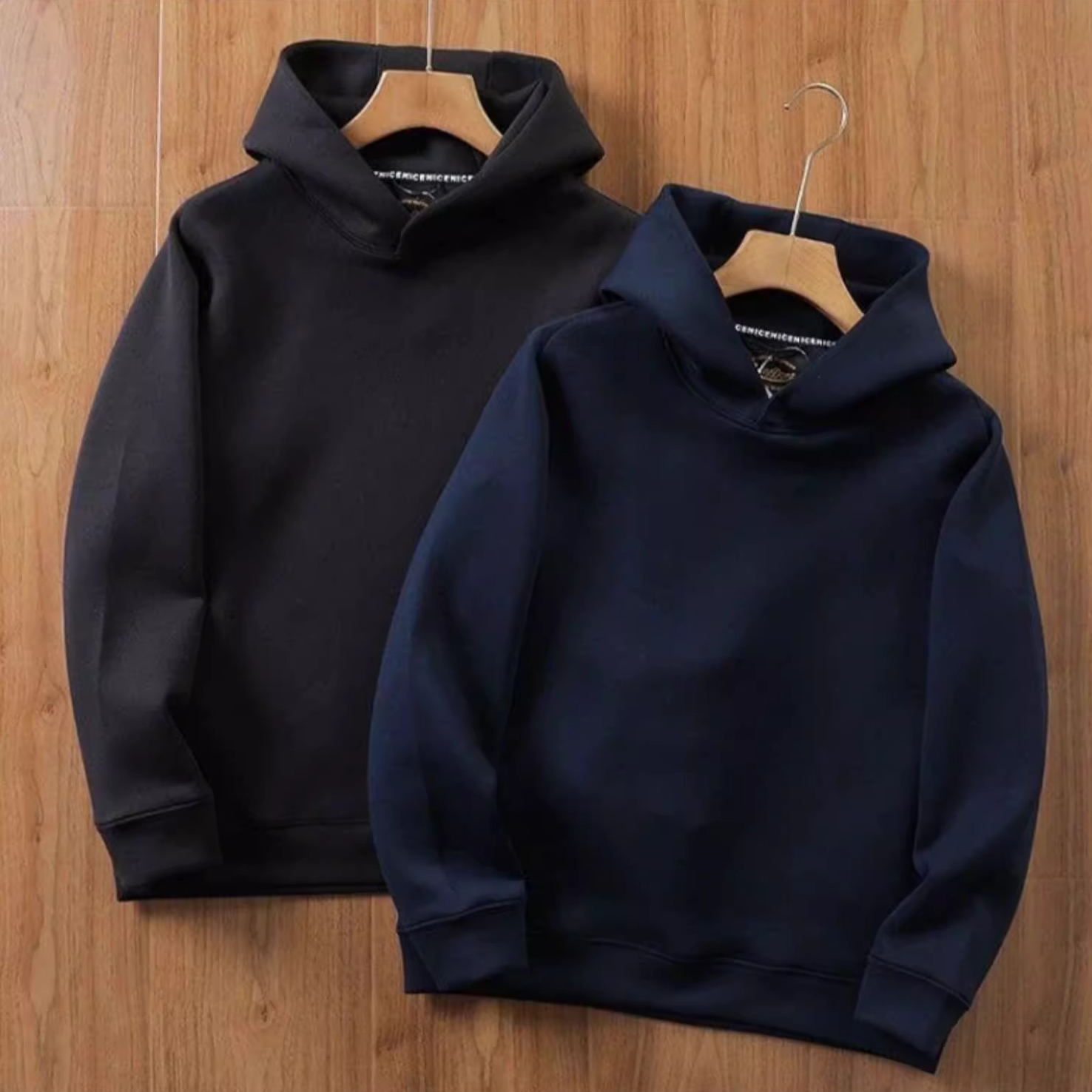 仓树一石连帽卫衣男士春秋款高端太空棉混纺面料柔软抗皱休闲外套