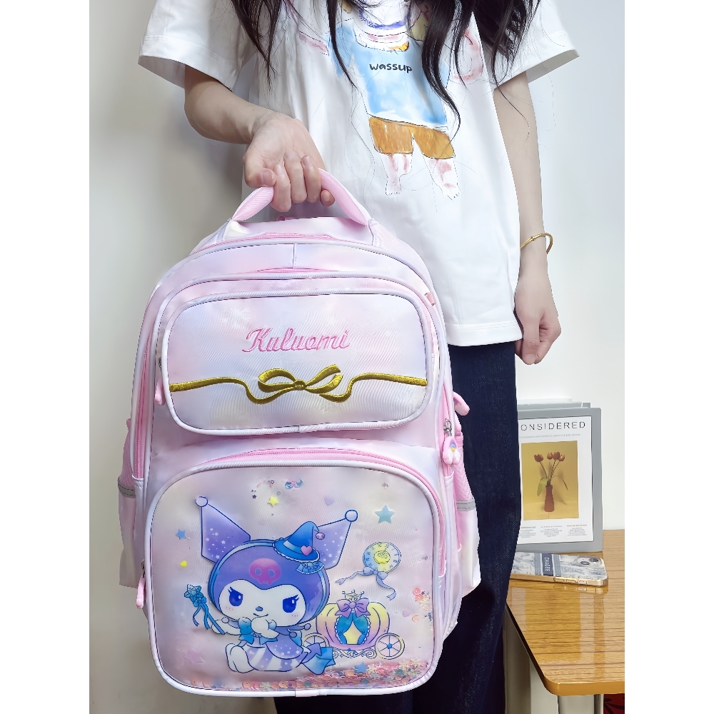 法国书包2025新款小学生双肩包男 大容量减负护脊背包3-6年级女孩