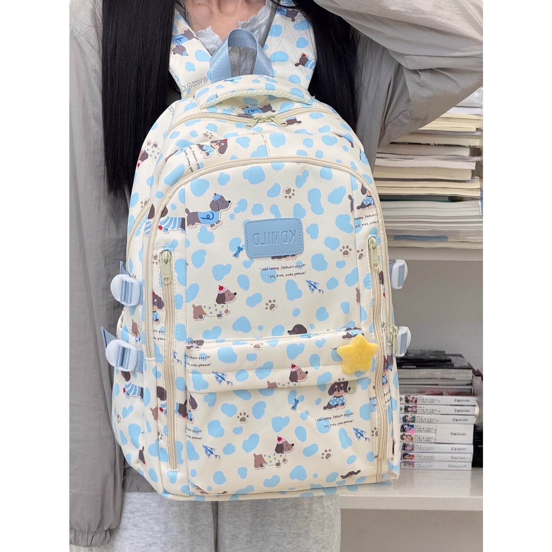 香港IT HKINS双肩包初中高中学生大容量书包女生可爱少女旅行背包