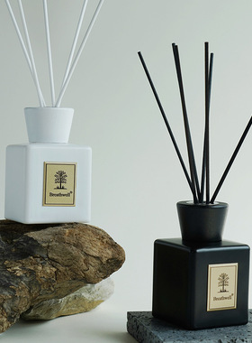 zoland空气清新除臭香薰家用木质香氛室内酒店黑白两色无火香熏