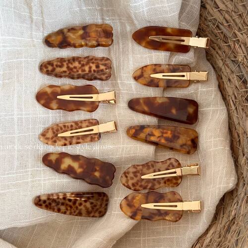韩系醋酸精致无痕小号发夹