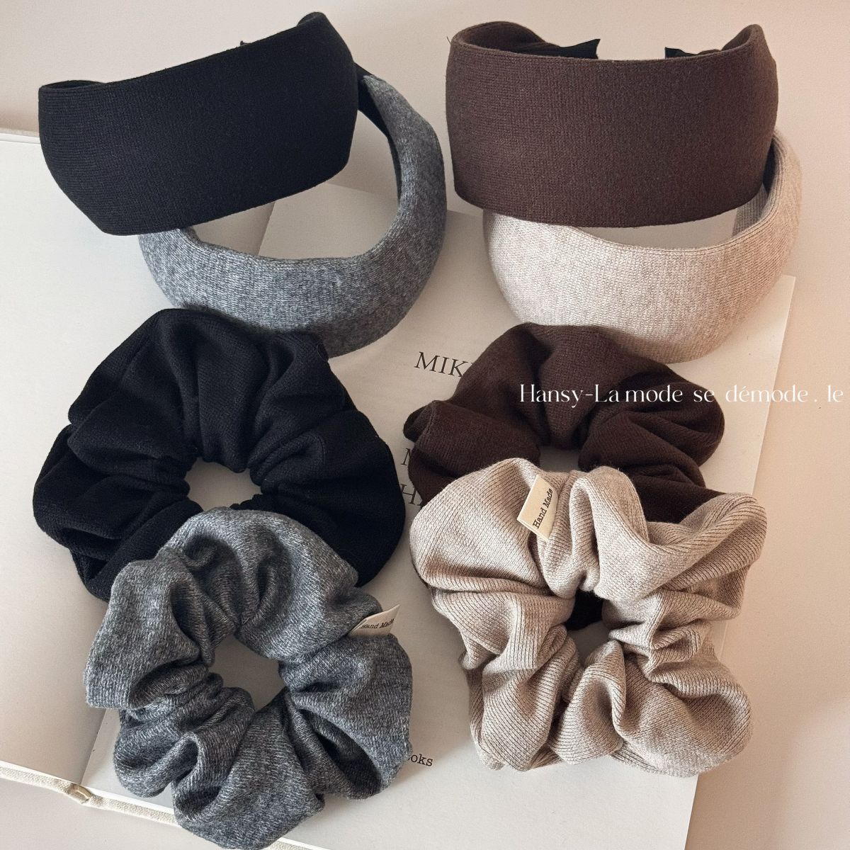 秋冬美拉德色系日常时尚发箍发圈