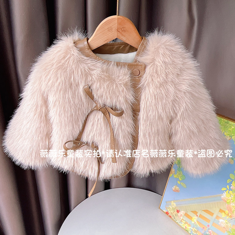 女童仿皮草外套洋气冬款毛毛衣加绒加厚气质女童棉衣韩版保暖上衣,童装/婴儿装/亲子装,皮草/仿皮草,淘宝优惠券,粉丝福利购,淘宝优惠卷