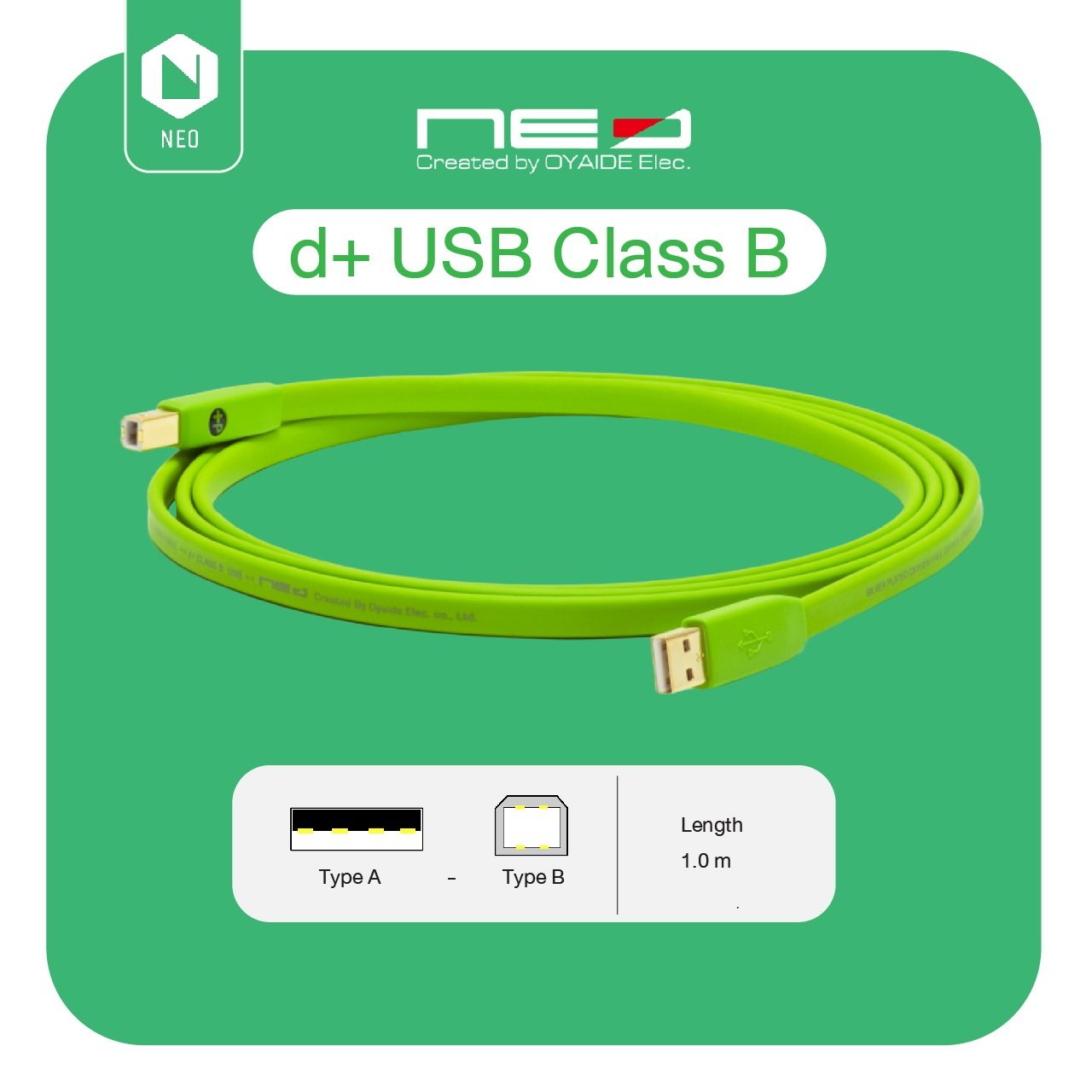 Oyaide欧亚德先锋DJ打碟线材AtoB