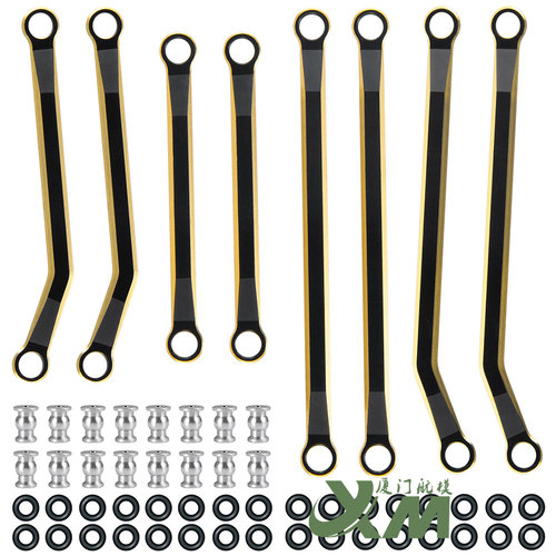 1/18仿真攀爬车 拉杆套件TRX4-M 黄铜车身拉杆改装增高配重款
