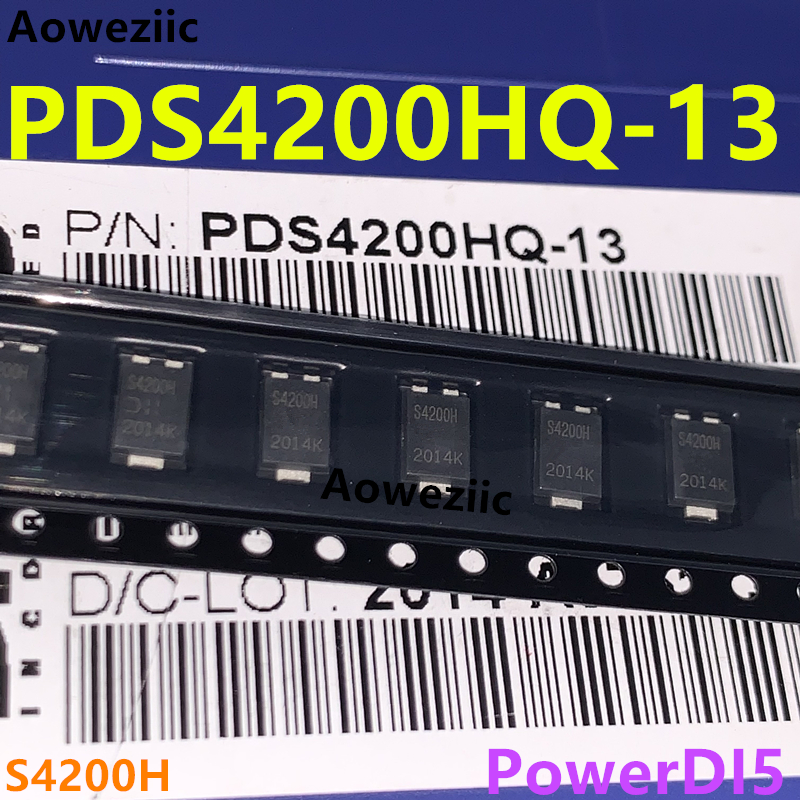 PDS4200HQ-13 PowerDI5 S4200H 200V 4A 890mV@8A 肖特基二极管IC