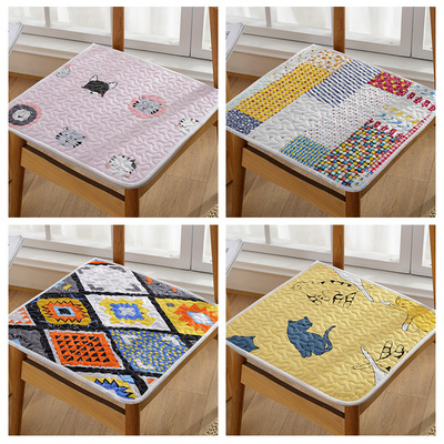 纯棉薄款椅子垫透气办公电脑夏季