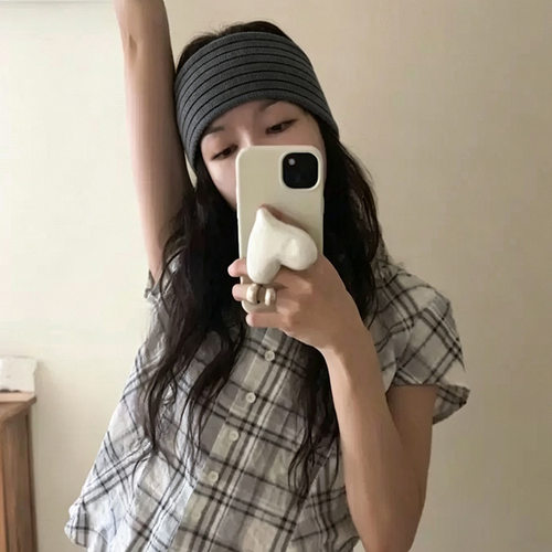 21*8.5cm小众条纹针织宽边发带柔软古早感撞色头带街头百搭发箍潮