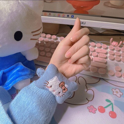 hellokitty鼠标垫护腕键盘手腕托迷你枕头腕垫轻便手带学生成人