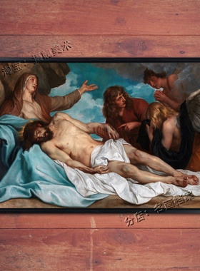 为圣主哭泣 Bewening van Christus 教派壁画 圣诞主题油画凡戴克