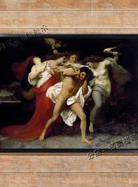 被复仇女神追击的俄瑞斯忒斯 Orestes Pursued by the Furies油画