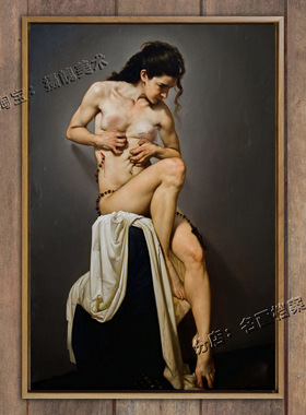 天上的爱 roberto ferri 油画裸画艺术女 世界名画《Amor sacro》