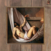 roberto ferri 教会题材油画挂画装 圣主下葬 饰西方欧式 信仰挂像