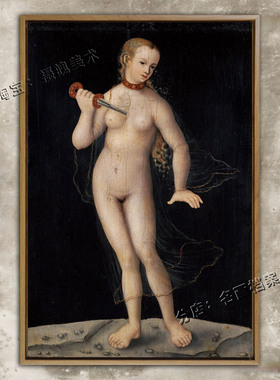 卢克雷蒂亚 Lucretia Romana 挂画 卢卡斯 女神裸画 世界名画《》