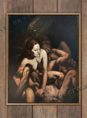 斯芬克斯 sfinge Sphinx roberto ferri 人面狮身怪物挂画装饰画