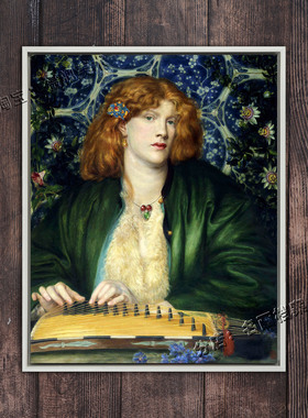 蓝色凉亭 The Blue Bower 但丁加百列罗塞蒂 Romanticism古典油画