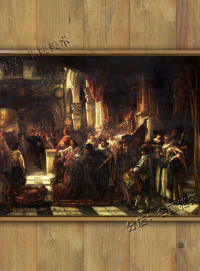 会见鲁本斯 Henri Leys 画 The Reception of Peter Paul Rubens