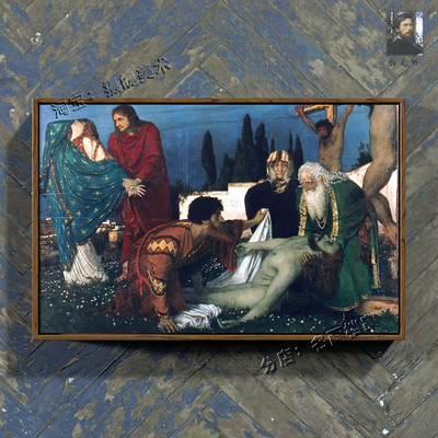 圣主下葬 The Deposition 教会油画 Christ painting 勃克林 挂画