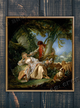 中断睡眠 The Interrupted Sleep 布歇 大都会美术馆 洛可可油画